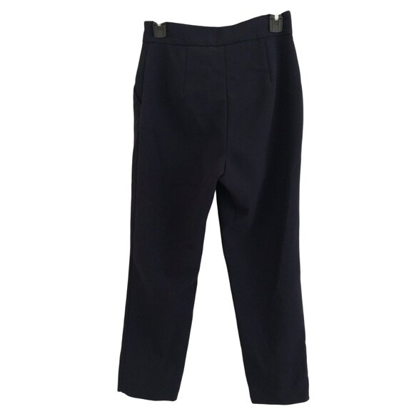 H&M Sailor Trouser Dress Pants Slacks Excellent Condition Size 4 Navy Blue - Picture 4 of 8